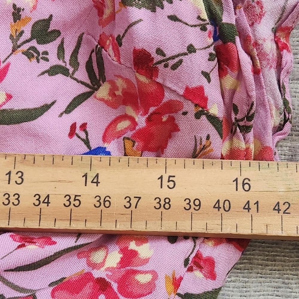 Hello Molly Far From‎ Finished Mini Dress Size 2 Pink Floral Open Back NWOT - Picture 8 of 9